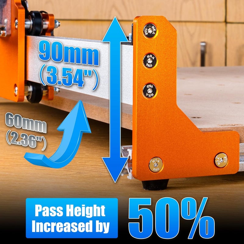 FoxAlien Upgrade Aluminum Plate Kit for Masuter Pro CNC Router NEMA 23 Stepper Motor - Image 3
